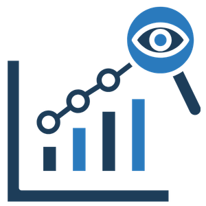 Analytics growth icon